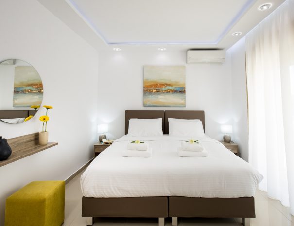 Golden beach bedroom